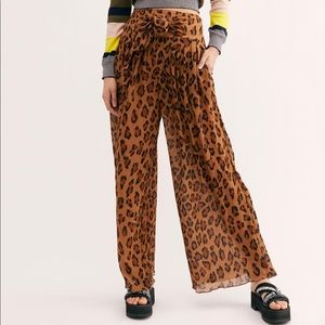Free People Leopard Wake Up Pants